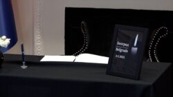 Knjiga žalosti u Ambasadi Srbije u Vašingtonu