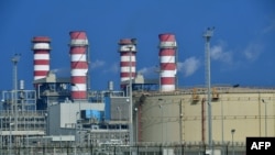 FILE - This picture taken Dec. 11, 2019 shows a view of Jubail Desalination Plant at the Jubail Industrial City, about 95 kilometers north of Dammam in Saudi Arabia's eastern province overlooking the Gulf.