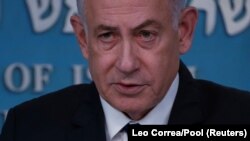 นายกรัฐมนตรีอิสราเอล กล่าวระหว่างการหารือกับนายกรัฐมนตรีเยอรมนี โอลาฟ โชลซ์ ในนครเยรูซาเล็ม เมื่อ 17 มี.ค. 2024 (Pool via REUTERS)