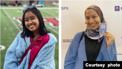 Devina Faustanisa (kiri), mahasiswi Harvard University dan Annisa Ardiani (kanan), mahasiswa New York University (dok: Devina, Annisa)