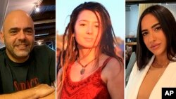 Troje talaca čija je tela u Gazi pronašla izraelska vojska (Foto: Hostages Families Forum Headquarters via AP)