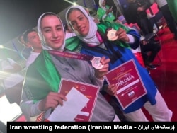 مراسم اهدای مدال به نمایندگان ایران در رقابت های آلیش زنان قهرمانی آسیا