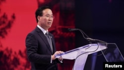 ประธานาธิบดีหว่อ วัง เถิง แห่งเวียดนาม ขึ้นกล่าวที่การประชุมเอเปค ในนครซานฟรานซิสโก รัฐแคลิฟอร์เนีย สหรัฐฯ เมื่อ 15 พ.ย. 2023 (รอยเตอร์)