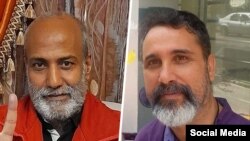 جعفر ابراهیمی (راست) و زرتشت احمدی راغب.