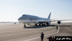 هواپیمایی قطر در فرودگاه تهران