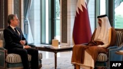 امریکی وزیر خارجہ اور قطر کے امیر کی ملاقات ، فائل فوٹو 