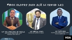 በፍትሕ ሚኒስቴር በሙስና ወንጀል ጉዳዮች ዳይሬክቶሬት ከፍተኛ ዐቃቤ ሕግ አቶ ገብረ እግዚአብሔር ወልደ ገብርኤል ፣ የ“ትራንስፓረንሲ ኢትዮጵያ” ዋና ዲሬክተር አቶ ሳሙኤል ካሳሁን እና የኢትዮጵያ ዜጎች ለማኅበራዊ ፍትሕ(ኢዜማ) ፓርቲ ሥራ አስፈጻሚ አባል አቶ ግርማ ሰይፉ