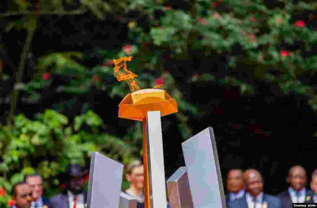 Mwenge wa kumbukumbu ya mauaji ya kimbari Rwanda.