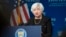 លោកស្រី Janet Yellen រដ្ឋមន្ត្រី​ហិរញ្ញវត្ថុ​សហរដ្ឋ​អាមេរិក​​ថ្លែង​អំពី​ទំនាក់ទំនង​សេដ្ឋកិច្ច​រវាង​អាមេរិក​និង​ចិន នៅ​សាលា​នៃ​ការសិក្សា​​អន្តរជាតិ​ជាន់​ខ្ពស់ (SAIS) ​នៅ​សាកលវិទ្យាល័យ Johns Hopkins នៅ​រដ្ឋធានី​វ៉ាស៊ីនតោន កាល​ពី​ថ្ងៃ​ទី​២០ ខែ​មេសា ឆ្នាំ​២០២៣។