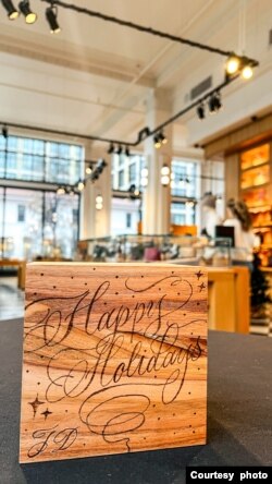 Karya Nathania Dianda, seniman kaligrafi di Washington, D.C. (dok: Nathania Dianda)