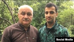 Müsavat Partiyasının başqanı Arif Hacılı və oğlu Orxan Hacılı (Foto Arif Hacılının Facebook səhifəsindən götürülüb)