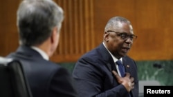 AQSh Mudofaa vaziri Lloyd Ostin Kongress huzurida, 31-oktabr, 2023 