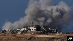 Izraelsko bombardiranje Pojasa Gaze.