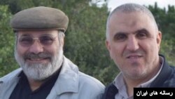 حسین ابراهیم مکی در کنار محمدرضا زاهدی