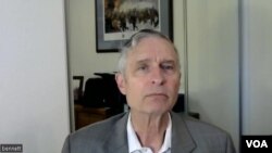 브루스 베넷 랜드연구소 선임연구원이 9일 VOA 조상진 기자와 화상으로 인터뷰했다.