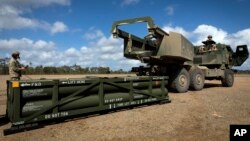 미국이 최근 우크라이나에 인도한 것과 같은 종류의 에이태큼스(ATACMS) 미사일. (자료사진)