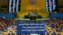 تلاش مجدد امارات برای آتش‌بس در غزه با ارائه پیش‌نویس یک قطعنامه دیگر به شورای امنیت