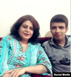 رضا محمدحسینی (راست) و سمانه نوروز مرادی