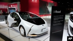 A Toyota concept electric vehicle sits on display at the Chicago Auto Show, Feb. 9, 2023.