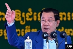 Perdana Menteri Kamboja Hun Sen di Phnom Penh pada 19 Juni 2023. (Foto: AFP)