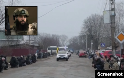 "ქართული ლეგიონის" მებრძოლის ნოდარ ნასიროვის დაკრძალვა უკრაინაში, კიევის ოლქის სოფელ კრუშინკაში