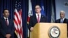 US Attorney Randy S. Grossman for the Southern District of California, center, speaks during a press conference at the US Attorney's Office for the Southern District of California on Aug. 3, 2023, in San Diego. 