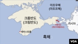 크름반도(크림반도)와 주요 도시 세바스토폴