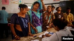 یک مرکز رای‌دهی در هند