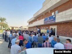 اعتراض کارکنان نفت و گاز آغاجاری، یک‌شنبه ۲۳ مهر ۱۴۰۲