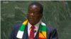 FILE: UMongameli Emmerson Mnangagwa ngesikhathi ekhuluma emhlanganweni weUNGA