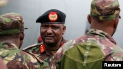 FILE - Major General Jeff Nyagah is seen in the Democratic Republic of Congo, Nov. 16, 2022. Citing threats to his security, Nyagah has resigned as the Kenyan commander of the East African Community regional force in the eastern Democratic Republic of Congo.