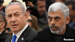 Benjamin Netanjahu, premijer Izraela i Jahja Sinvar, lider Hamasa (Foto: Reuters)
