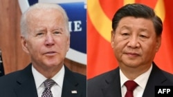 Presiden AS Joe Biden dan Presiden China Xi Jinping 