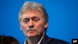 Juru bicara Kremlin Dmitry Peskov di Moskow, Rusia, Minggu, 17 Maret 2024. (Foto: AP)