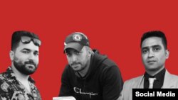 سعید یعقوبی (راست)، صالح میرهاشمی، مجید کاظمی