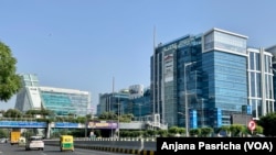 Gurugram which adjoins New Delhi, India, has become a thriving business hub as India's economy has grown.