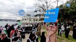 İstanbul'da Refah Sınır Kapısı'nın açılması için eylem düzenlendi