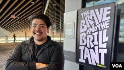 Ramin Hasani, research scientist at the Massachusetts Institute of Technology and the CEO of Liquid AI, at the TED Conference in Vancouver, British Columbia. (Craig McCulloch/VOA)