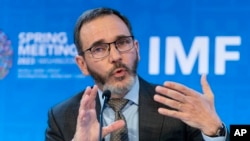 资料照：国际货币基金组织首席经济学家皮埃尔-奥利维耶·古兰沙（Pierre-Olivier Gourinchas）