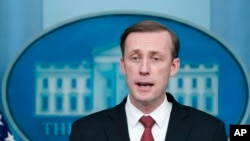 제이크 설리번 백악관 국가안보보좌관이 브리핑하고 있다. (자료사진)