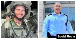 ტერორისტების მიერ მოკლული, ქართული წარმოშობის, "ცაჰალის" მაიორი აბრაამ (ავი) ჰობელაშვილი და პოლიციის ოფიცერი იცჰაკ ბაზუკაშვილი