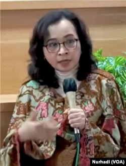 Dokter dari RS kanker Dharmais, Jakarta, dr. Widyorini Lestari Hardjolukito Hanafy SpOG.Subsp.Onk, dalam tangkapan layar.