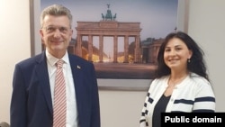 Ralf Horlemann və Nigar Həzi (Mənbə: Sosial şəbəkə)