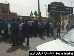 اعتراضات کارگران و بازنشستگان، خوزستان، یک‌شنبه ۲۰ فروردین ۱۴۰۲