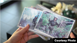 位于台北的张玲玲分享当年入伍受训时拍下的照片(照片提供：张玲玲)