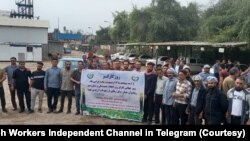 تجمع شماری از کارگران نیشکر هفت‌تپه در روز جهانی کارگر