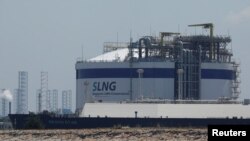 Terminal gas alam cair Singapura yang terletak di Pulau Jurong dalam foto yang diambil pada 15 Juli 2019. (Foto: Reuters/Edgar Su)