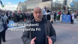 Washington'da Filistin'e destek gösterisi