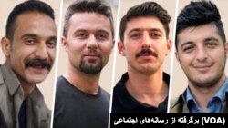 از راست به چپ: محمد فرامرزی، وفا آذربار، پژمان فاتحی، محسن مظلوم