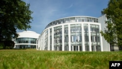 Outside view of the main building at the site of the International Tribual for the Law of the Seas (ITLOS), Sept. 11, 2023 in Hamburg, northern Germany.